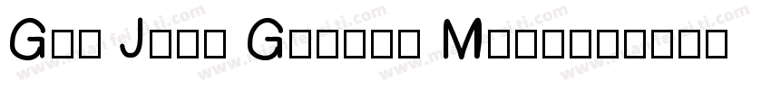 Gen Jyuu Gothic Mono字体转换